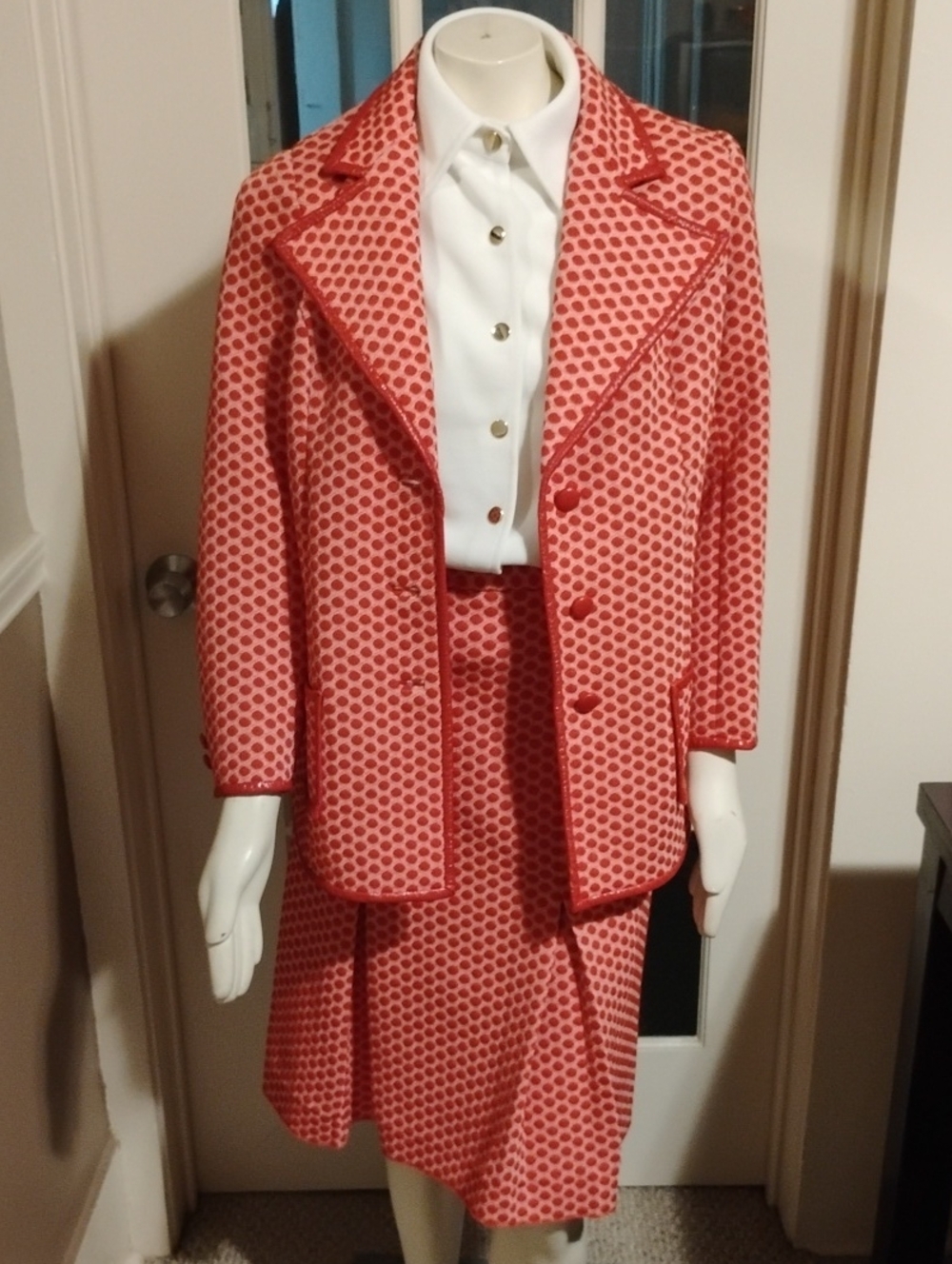Vintage Polyester Novelty Three Piece Ensemble